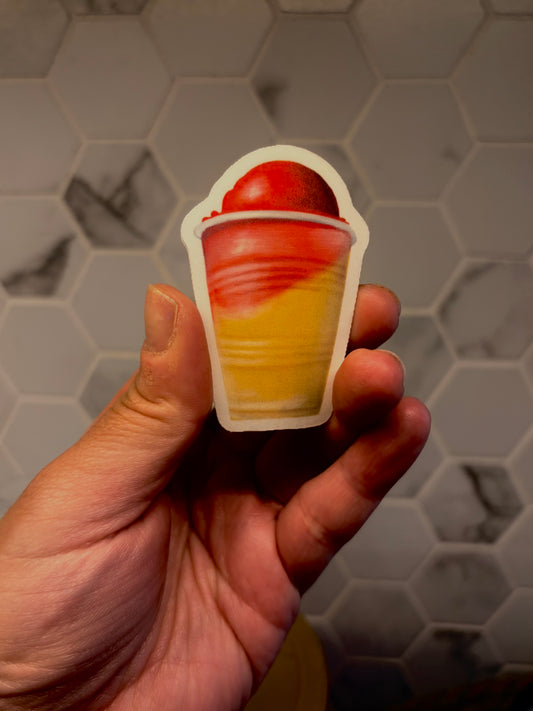 Philly Water Ice Vinyl Sticker | Hand Drawn Philly Summer Treat